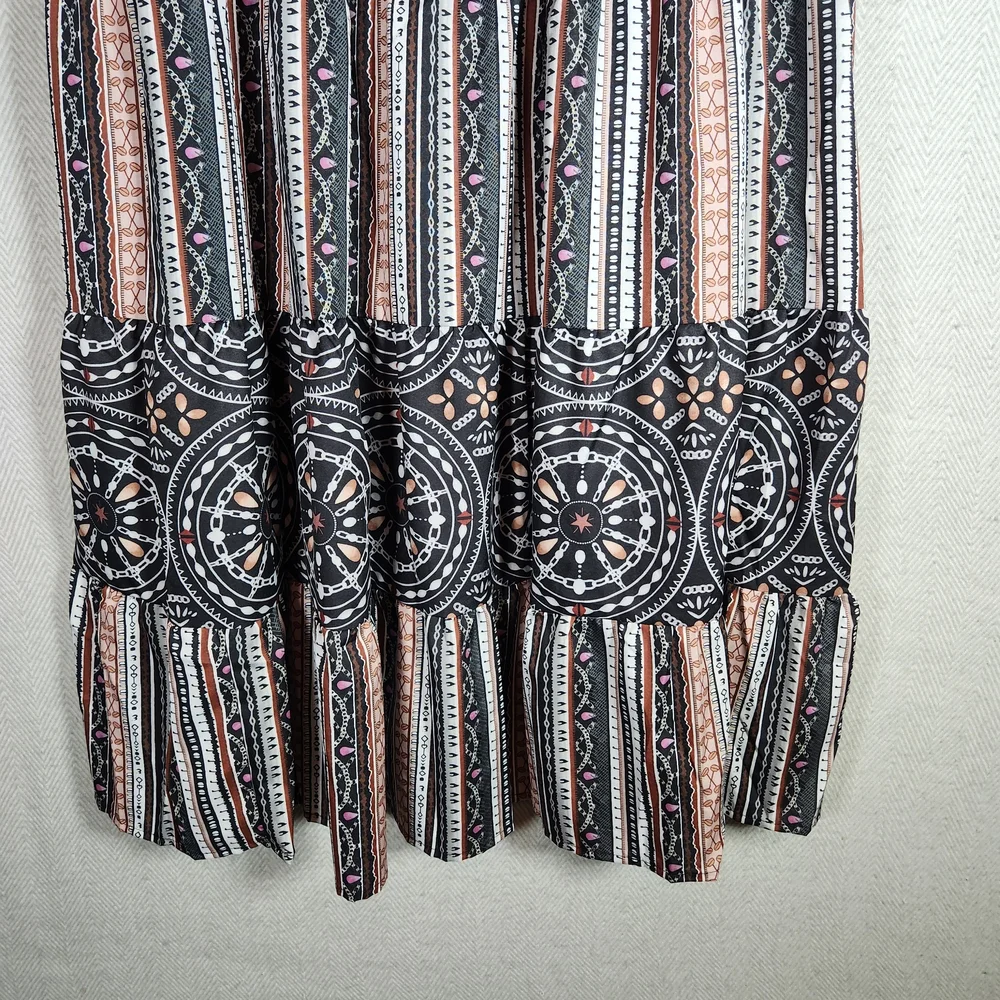 Elegant Spaghetti Strap Maxi Dress Plus Size 4X Rushed Waist And Back Stretchy - Picture 11 of 13